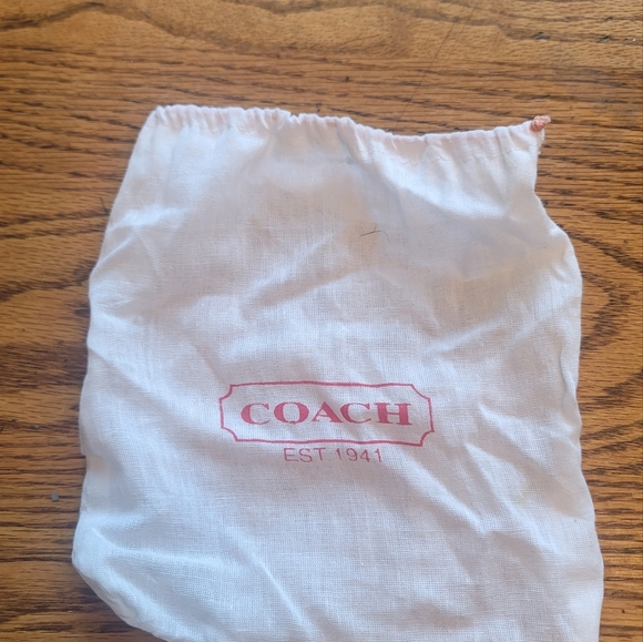 NWT Coach Silk Blue Turquoise Polka Dot Reversible Logo Hair Neck Scarf Wrap - Picture 7 of 7